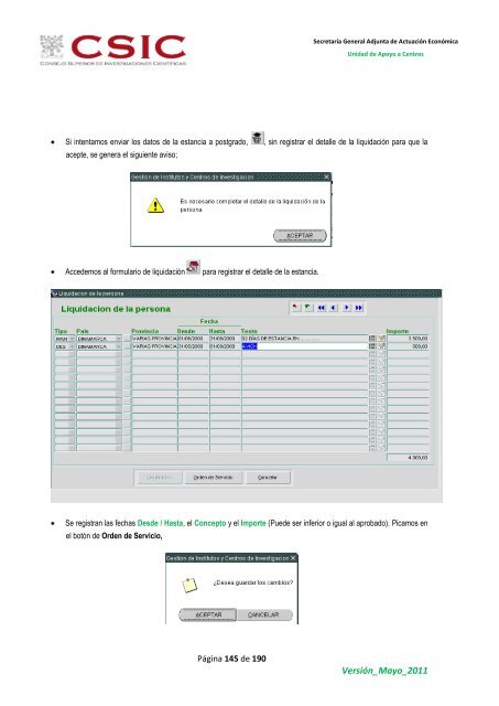 Manual de usuario - Ejercicios SAICI