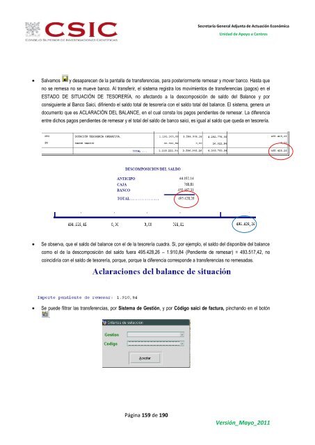 Manual de usuario - Ejercicios SAICI