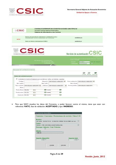 Manual de usuario - Ejercicios SAICI