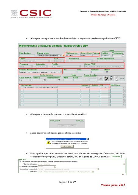 Manual de usuario - Ejercicios SAICI