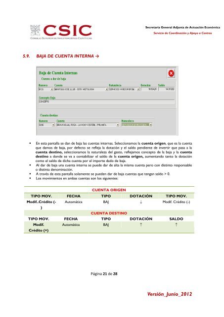 Manual de usuario - Ejercicios SAICI