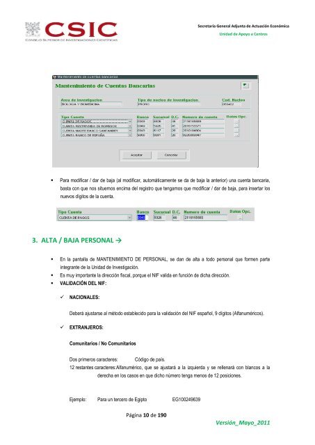 Manual de usuario - Ejercicios SAICI