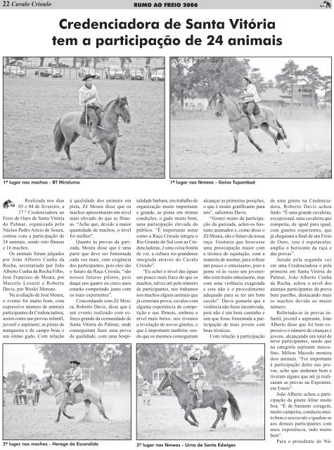 Cavalo Crioulo - ABCCC