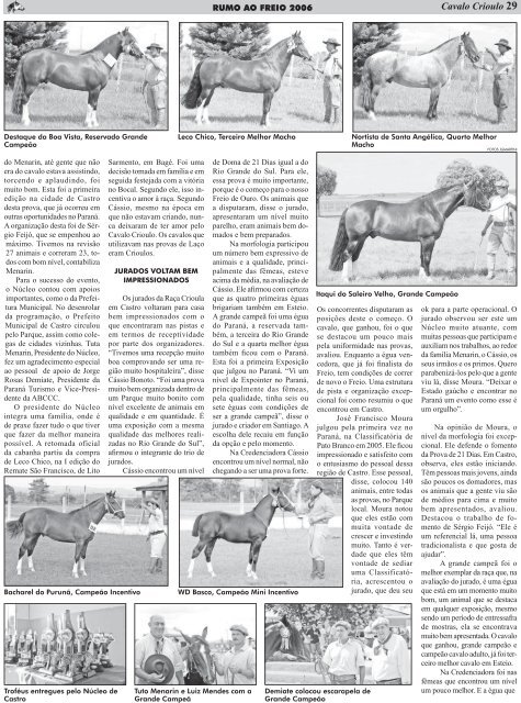 Cavalo Crioulo - ABCCC