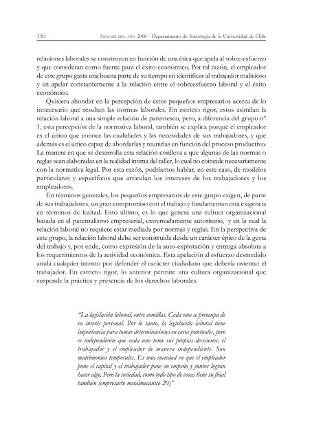 análisis del año 2006 - Facultad de Ciencias Sociales - Universidad ...