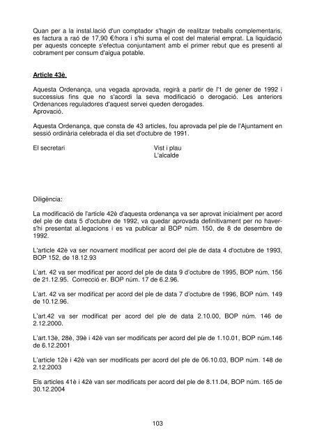 Ordenança - Ajuntament de la Seu d'Urgell