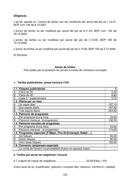 Ordenança - Ajuntament de la Seu d'Urgell