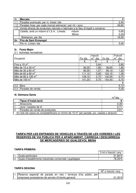 Ordenança - Ajuntament de la Seu d'Urgell