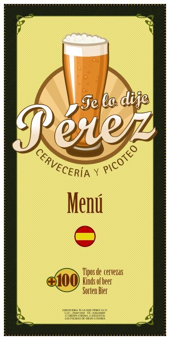 Nuestras Cervezas - Te lo dije Pérez