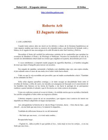 Arlt, Roberto - El juguete rabioso - ET Nº32 DE 14