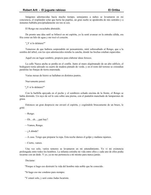 Arlt, Roberto - El juguete rabioso - ET Nº32 DE 14