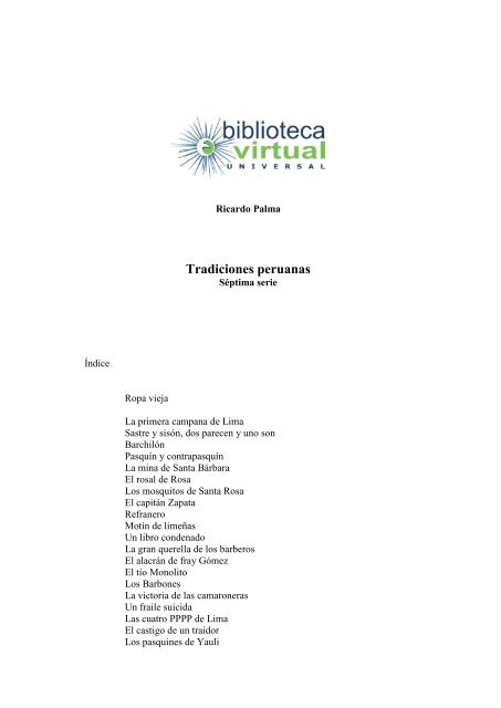 descargar libro - Biblioteca Virtual Universal