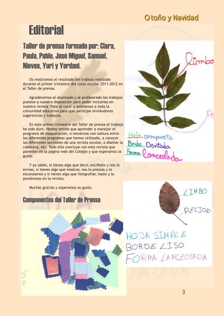 Revista Escolar del CEIP Fray Juan de la Cruz Segovia