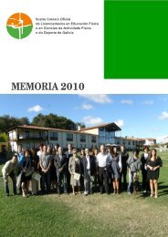 MEMORIA 2010 - COLEF Galicia