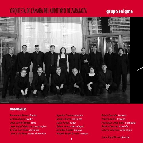 ORQUESTA DE CÁMARA DEL AUDITORIO DE ZARAGOZA