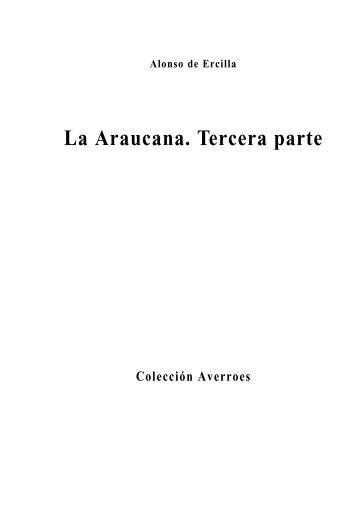 La Araucana. Tercera parte - Sector Lenguaje y Comunicación