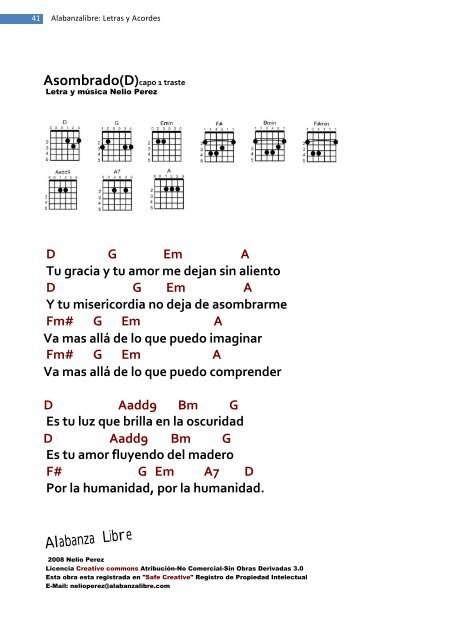 Letras y Acordes - Alabanza Libre