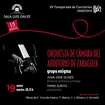 ORQUESTA DE CÁMARA DEL AUDITORIO DE ZARAGOZA