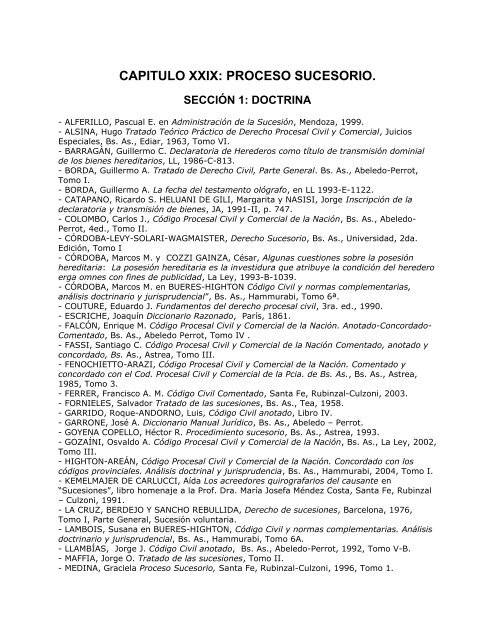 CAPITULO XXIX PROCESO SUCESORIO Pr cticas Procesales