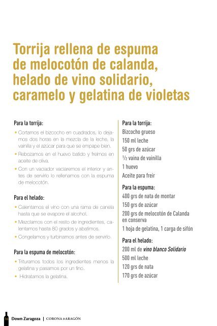 libro de recetas solidarias - Down Zaragoza