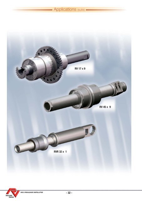 français - ROLLVIS SWISS, Vis à rouleaux satellites