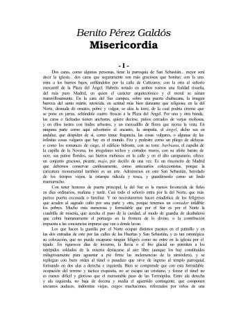 Perez Galdos, Benito - Misericordia - iberoamericanaliteratura