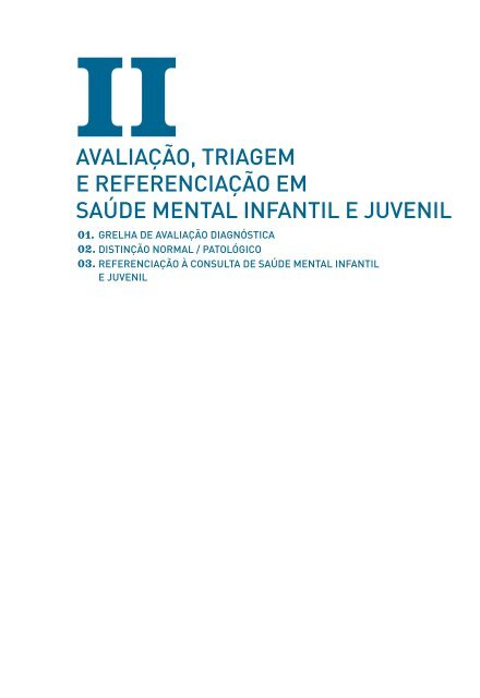 saúde mental infantil e juvenil nos cuidados de saúde primários