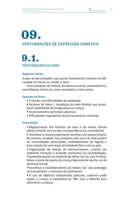 saúde mental infantil e juvenil nos cuidados de saúde primários