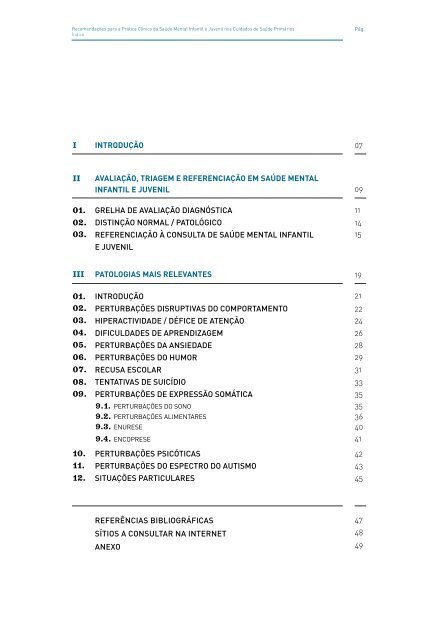 saúde mental infantil e juvenil nos cuidados de saúde primários