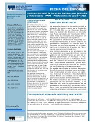 PAMI - Prestaciones de Salud Mental. - Auditoría General de la Nación