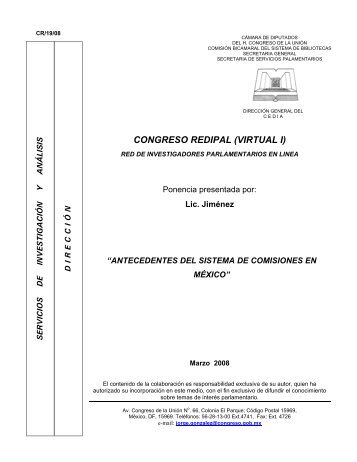 CONGRESO REDIPAL (VIRTUAL I) - Cámara de Diputados