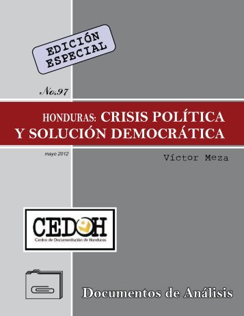 CRISIS POLÍTICA Y SOLUCIÓN DEMOCRÁTICA - Centro de ...