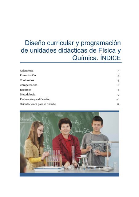 Diseño curricular y programación de unidades didácticas de ... - Unir