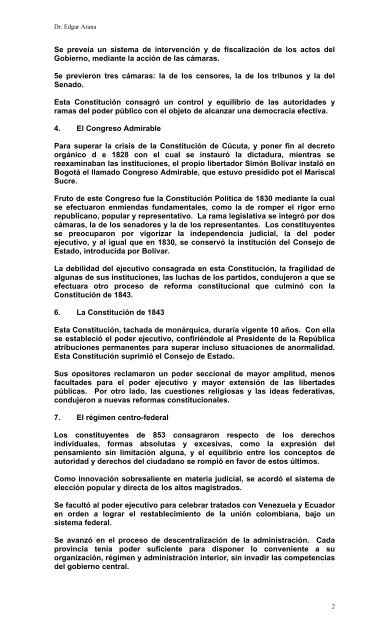 HISTORIA CONSTITUCIONAL COLOMBIANA.pdf - Universidad Libre