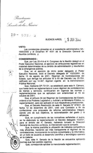 Reglamento de procedimientos para la contratación de bienes ...