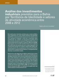 Análise dos investimentos industriais previstos para a Bahia por ...