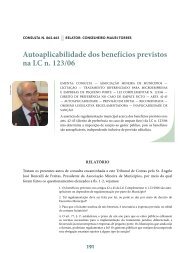 Autoaplicabilidade dos benefícios previstos na LC ... - Revista do TCE