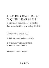 LEY DE CONCURSOS Y QUIEBRAS 24.522 - La Ley