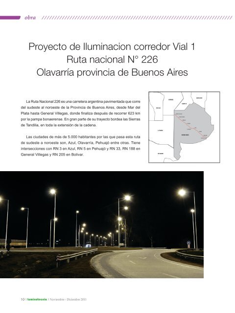 Proyecto de Iluminacion corredor Vial 1 Ruta nacional N ... - Strand