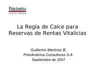 La Regla de Calce para Reservas de Rentas Vitalicias - Fasecolda