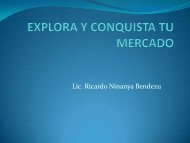 EXPLORA Y CONQUISTA TU MERCADO - Cofide