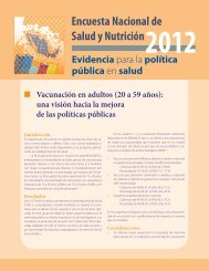 Vacunación en adultos (20 a 59 años) - Encuesta Nacional de ...