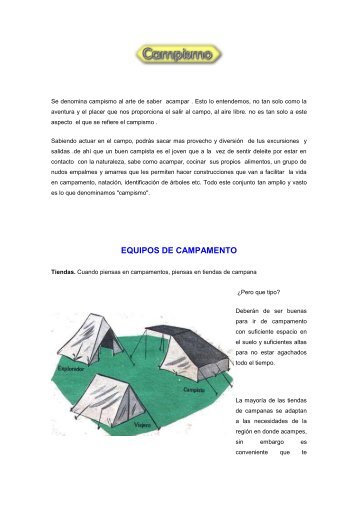 EQUIPOS DE CAMPAMENTO - Grupo Scout 141 Zacatecoluca