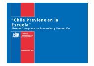 “Chile Previene en la Escuela” - Senda