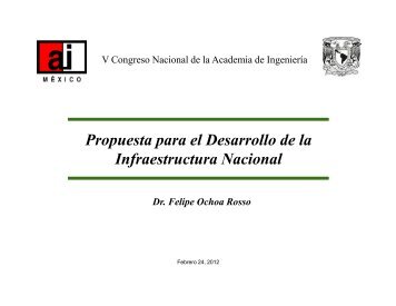 Dr. Felipe Ochoa Rosso - Academia de Ingeniería