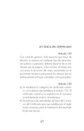 LEY ÚNICA DEL CERTIFICADO Artículo 122 Con ... - La Galera