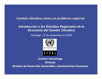 Presentación Sr. Joseluis Samaniego, CEPAL