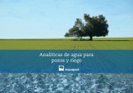 Analíticas de agua para pozos y riego - Aquagest