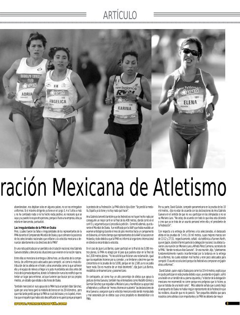 nuevo monarca - Atletismo en México