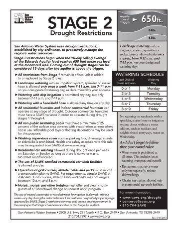 STAGE 2 STAGE 2 - San Antonio Water System